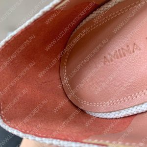 AMINA MUADDI BEGUM FABRIC PUMPS WHITE AM8001 - Image 8