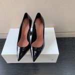 AMINA MUADDI BEGUM PATENT LEATHER PUMPS BLACK AM8001