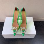 AMINA MUADDI BEGUM GLASS PUMP EMERALD GREEN AM8002