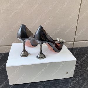 AMINA MUADDI BEGUM GLASS PUMP BLACK AM8002 - Image 3