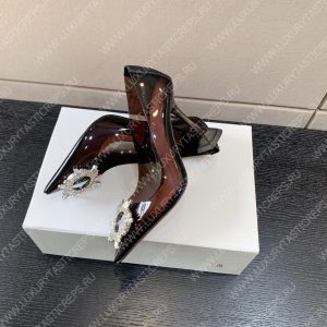 AMINA MUADDI BEGUM GLASS PUMP BLACK AM8002 - Image 4