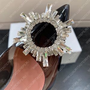 AMINA MUADDI BEGUM GLASS PUMP BLACK AM8002 - Image 8