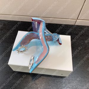 AMINA MUADDI BEGUM GLASS PUMP SKY BLUE AM8002 - Image 4