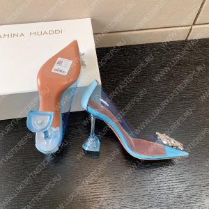 AMINA MUADDI BEGUM GLASS PUMP SKY BLUE AM8002 - Image 5