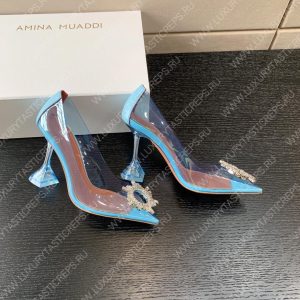 AMINA MUADDI BEGUM GLASS PUMP SKY BLUE AM8002 - Image 6