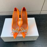 AMINA MUADDI ROSIE GLASS PUMP ORANGE AM8003
