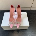 AMINA MUADDI ROSIE GLASS PUMP PINK AM8003