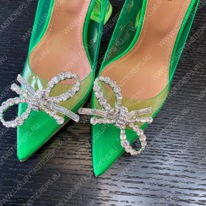 AMINA MUADDI ROSIE GLASS PUMP GREEN AM8003 - Image 8