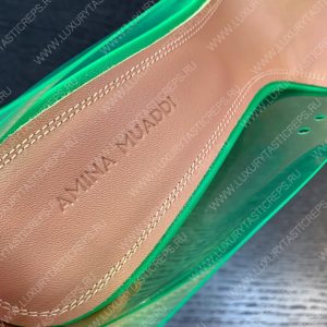 AMINA MUADDI ROSIE GLASS PUMP GREEN AM8003 - Image 9