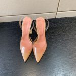 AMINA MUADDI HOLLI GLASS SLING TRANSPARENT BROWN AM8921