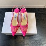 JIMMY CHOO SLINGBACK PUMPS BRIGHT PINK AMITA45NHD