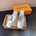 LOUIS VITTON MADELEINE SLINGBACK PUMPS LEATHER WHITE 1A65OG