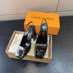 LOUIS VITTON MADELEINE SLINGBACK PUMPS LEATHER BLACK 1A65OG