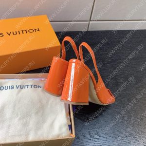LOUIS VITTON MADELEINE SLINGBACK PUMPS LEATHER ORANGE 1A65OG - Image 4