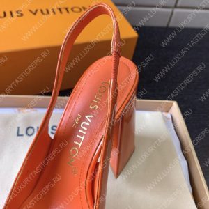 LOUIS VITTON MADELEINE SLINGBACK PUMPS LEATHER ORANGE 1A65OG - Image 6