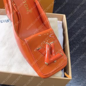 LOUIS VITTON MADELEINE SLINGBACK PUMPS LEATHER ORANGE 1A65OG - Image 7