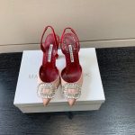 MANOLO BLAHNIK PRIETASLI SLINGBACK PUMPS ROSE GOLD 419-0473-0005