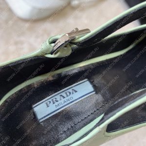 PRADA BRUSHED PUMPS LEATHER ACQUA 1I982M - Image 8