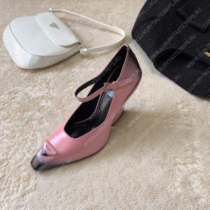 PRADA BRUSHED PUMPS LEATHER ALABASTER PINK 1I982M - Image 3