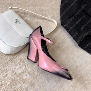 PRADA BRUSHED PUMPS LEATHER ALABASTER PINK 1I982M - Image 5
