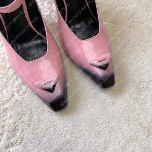 PRADA BRUSHED PUMPS LEATHER ALABASTER PINK 1I982M - Image 7