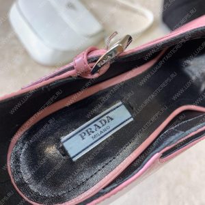 PRADA BRUSHED PUMPS LEATHER ALABASTER PINK 1I982M - Image 9