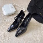 PRADA BRUSHED PUMPS LEATHER BLACK 1I982M