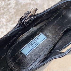 PRADA BRUSHED PUMPS LEATHER BLACK 1I982M - Image 8