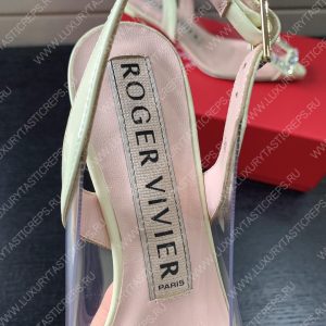 ROGER VIVIER VIRGULE BUCKLE SLINGBACK PUMPS OFF-WHITE RVW63831 - Image 7