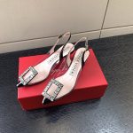 ROGER VIVIER VIRGULE BUCKLE SLINGBACK PUMPS BLACK RVW63831