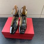 VALENTINO TAN-GO PATENT PUMP BLACK 2W2S0FW5VNEI16