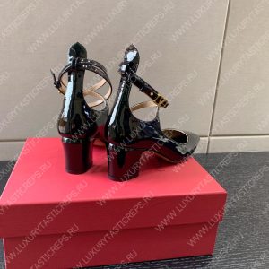 VALENTINO TAN-GO PATENT PUMP BLACK 2W2S0FW5VNEI16 - Image 3