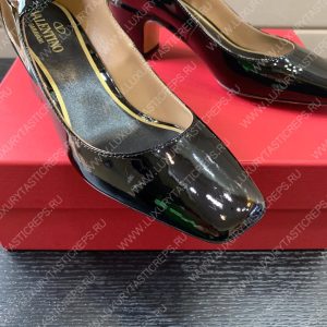 VALENTINO TAN-GO PATENT PUMP BLACK 2W2S0FW5VNEI16 - Image 5