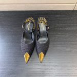 SAINT LAURENT SLINGBACK PUMPS BLACK 7131751TV