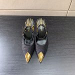 SAINT LAURENT SLINGBACK PUMPS BLACK 7131751TV