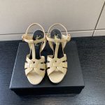 YVES SAINT LAURENT TRUBUTE PLATFORM SANDAL BEIGE 315487AA