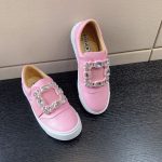 ROGER VIVIER STRASS BUCKLE SNEAKERS PINK RVW6873