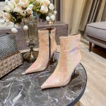 AQUAZURRA SAINT HONORE BOOTIE BABY PINK SHOMIDB1