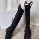 ISABEL MARANT SUEDE LEATHER BOOTS BLACK BT0011FA