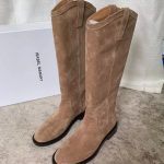 ISABEL MARANT SUEDE LEATHER BOOTS TAUPE BT0011FA