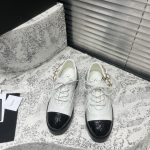 CHANEL LACE-UP BOOTS WHITE G39393