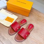LOUIS VUITTON FLAT MULE RED 1AADIW