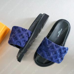 LOUIS VUITTON POOL PILLOW FLAT COMFORT MULE NAVY BLUE 1AABKU - Image 3