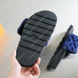 LOUIS VUITTON POOL PILLOW FLAT COMFORT MULE NAVY BLUE 1AABKU - Image 9