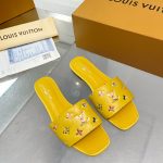 LOUIS VUITTON REVIVAL FLAT MULES YELLOW 1AAOR5