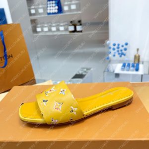 LOUIS VUITTON REVIVAL FLAT MULES YELLOW 1AAOR5 - Image 8