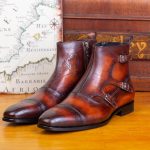 BERLUTI SCRITTO LEATHER BOOT BROWN S5891-V2