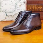BERLUTI ALESSIO LEATHER BOOT BROWN S5838-V1