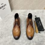 BERLUTI ALESSIO SCRITTO BOOTS INTENSE COCOA S6020-S34