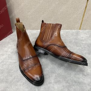 BERLUTI CURSIVE GALET SCRITTO BOOTS INTENSE COCOA S4077-V2 - Image 5